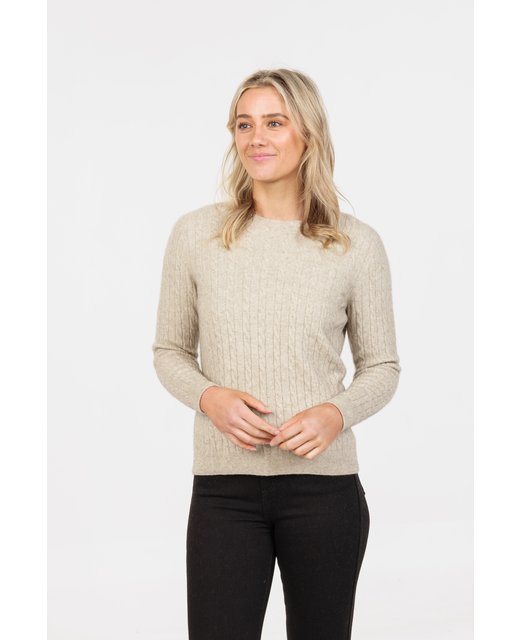 MKM Classic Cable Sweater - Natural