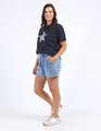 Elm Sparkle Star Tee - Navy