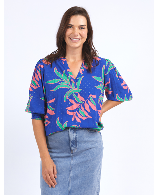 Elm Leilani Blouse - Lani Tropical Print