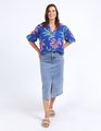 Elm Leilani Blouse - Lani Tropical Print