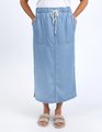 Elm Penny Utility Skirt - Mid Blue Wash