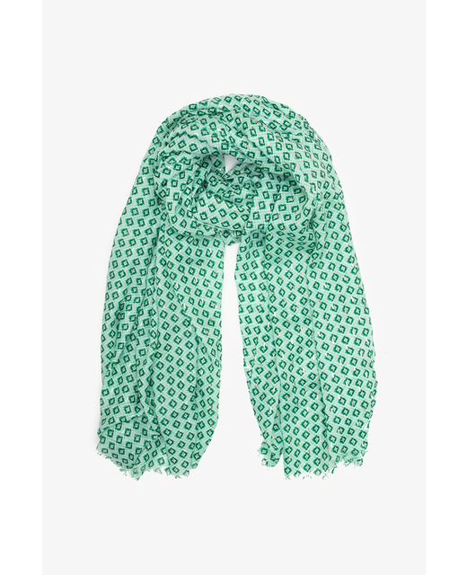 Antler Scarf - Green Diamond