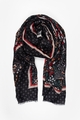 Antler Scarf - Black Floral