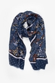 Antler Scarf - Navy Floral