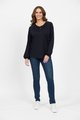 Vassalli Round Neck Top - Midnight