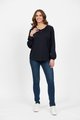 Vassalli Round Neck Top - Midnight