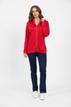 Vassalli Zip Up Hooded Jacket - Scarlet