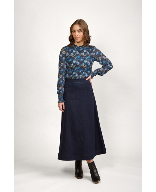 Knewe Label Perry Skirt - Ink Denim