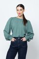 Seeking Lola Honeycombe Blouse - Pine