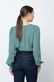 Seeking Lola Honeycombe Blouse - Pine