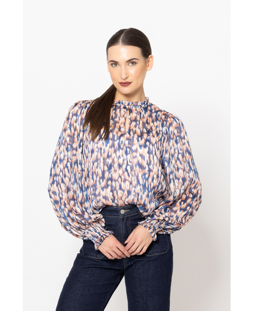 Seeking Lola Movement Blouse - Lurex Stripe