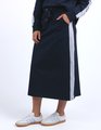 Elm Sloan Fleece Skirt - Navy/Grey Marle Trim